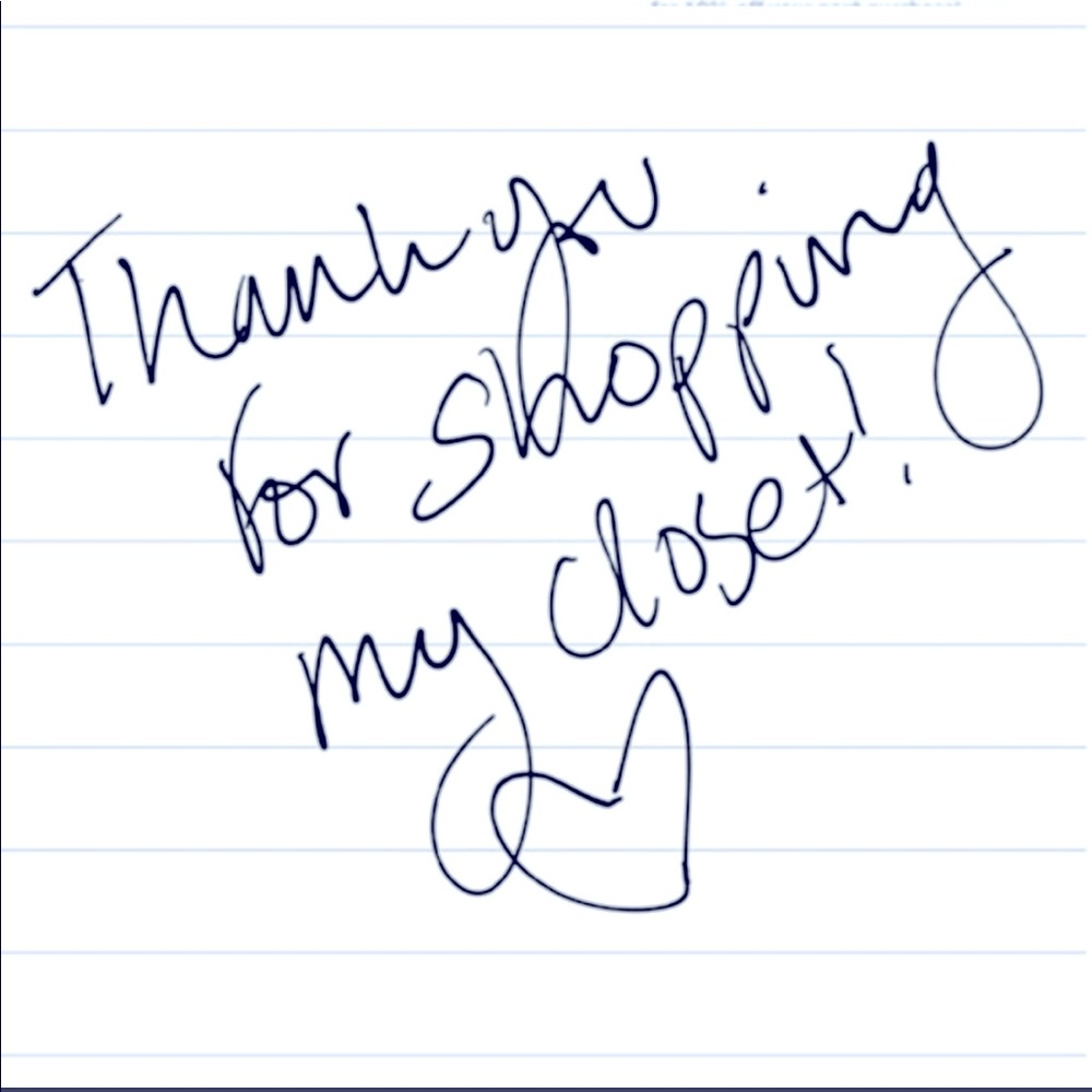 Thank you for shopping my closet!!!! 😘😘